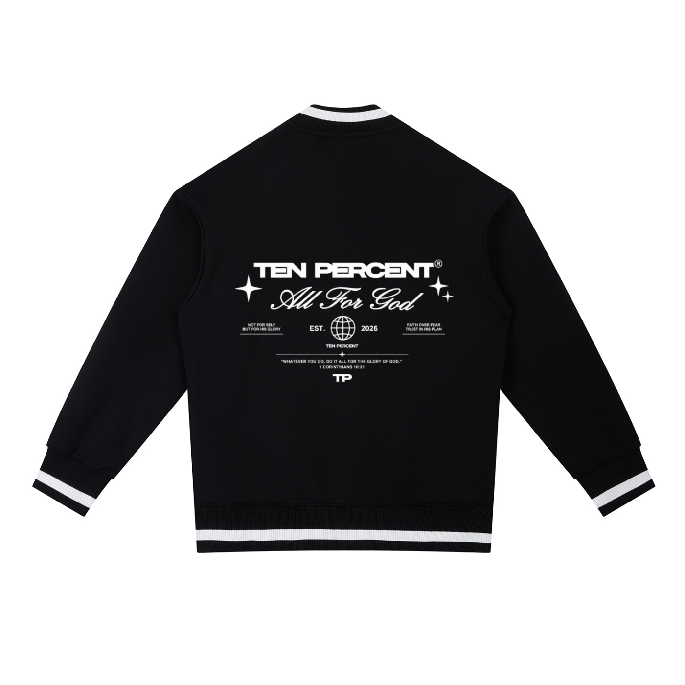 Contrast Piping Zip Bomber Jacket - Image 4